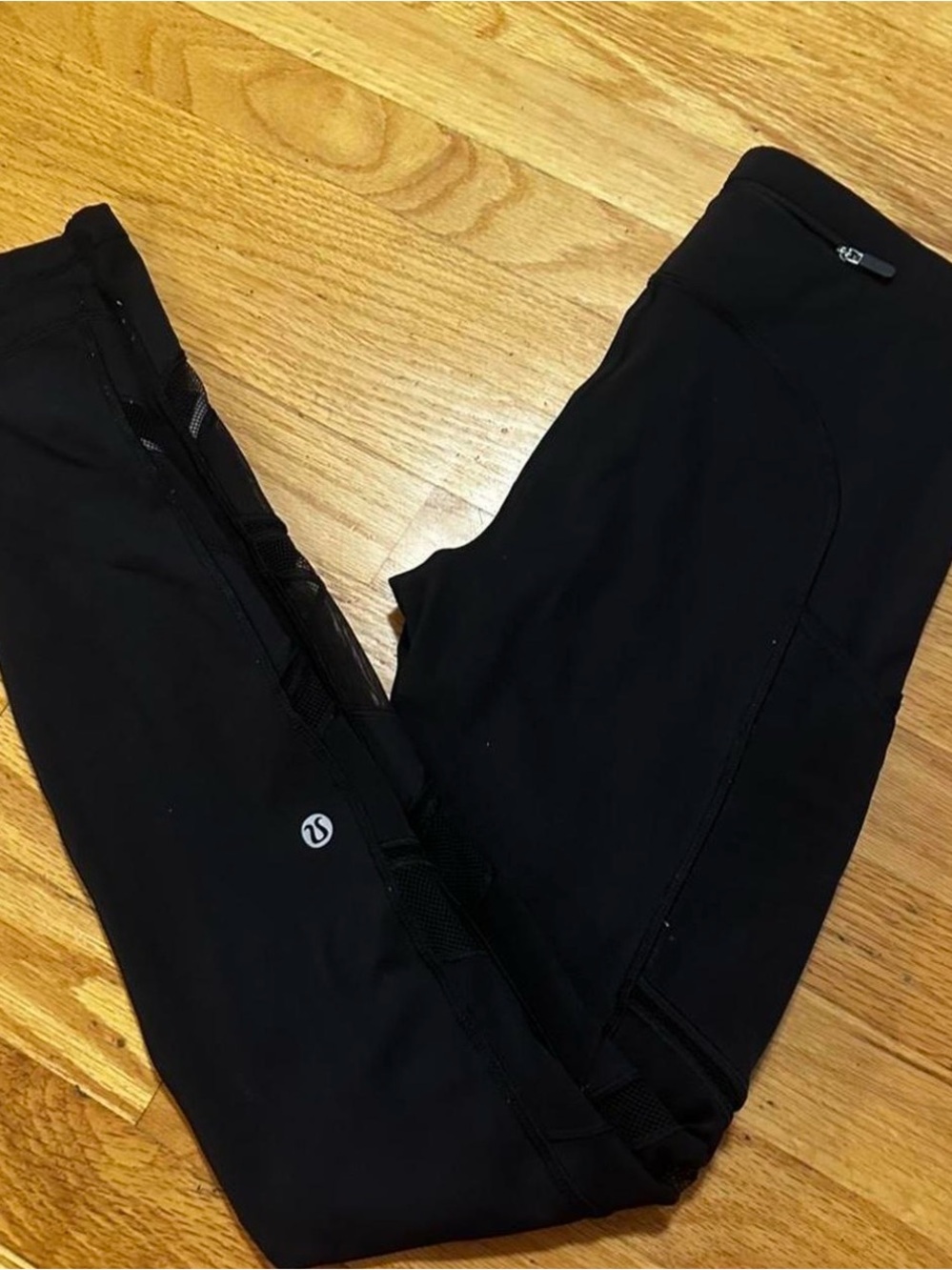lululemon athletica Black Performance Mesh Leggings